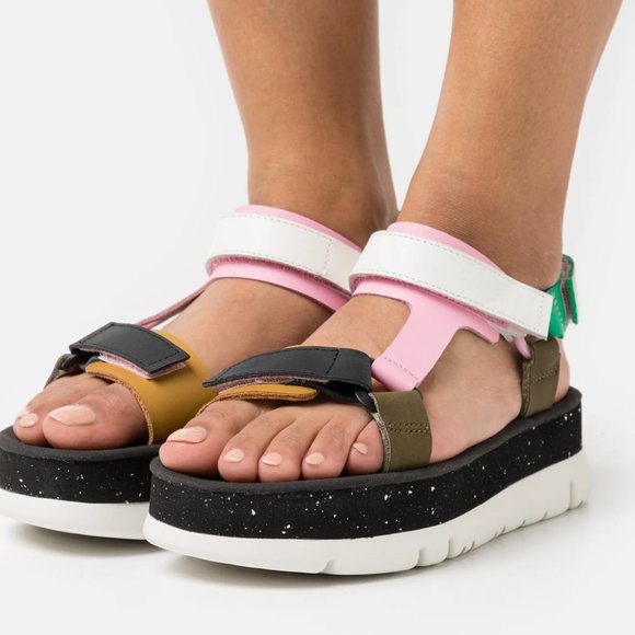 NWT Camper Oruga Up Colorful Platform Sandals - Strappy Womens Shoes Size EU 39 - Picture 5 of 14